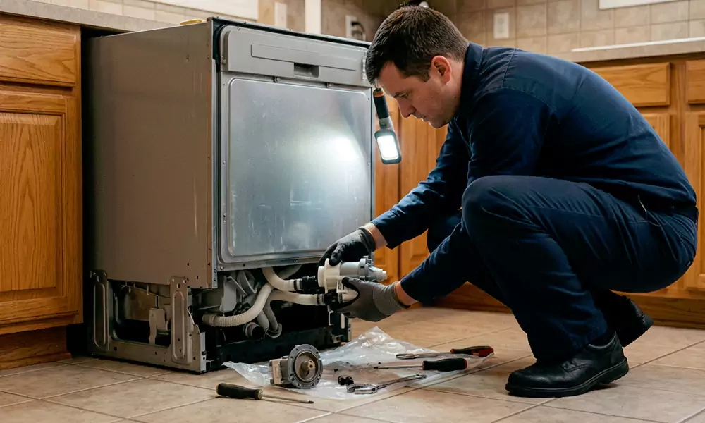 Dishwasher Pump Replacement in High Point, NC