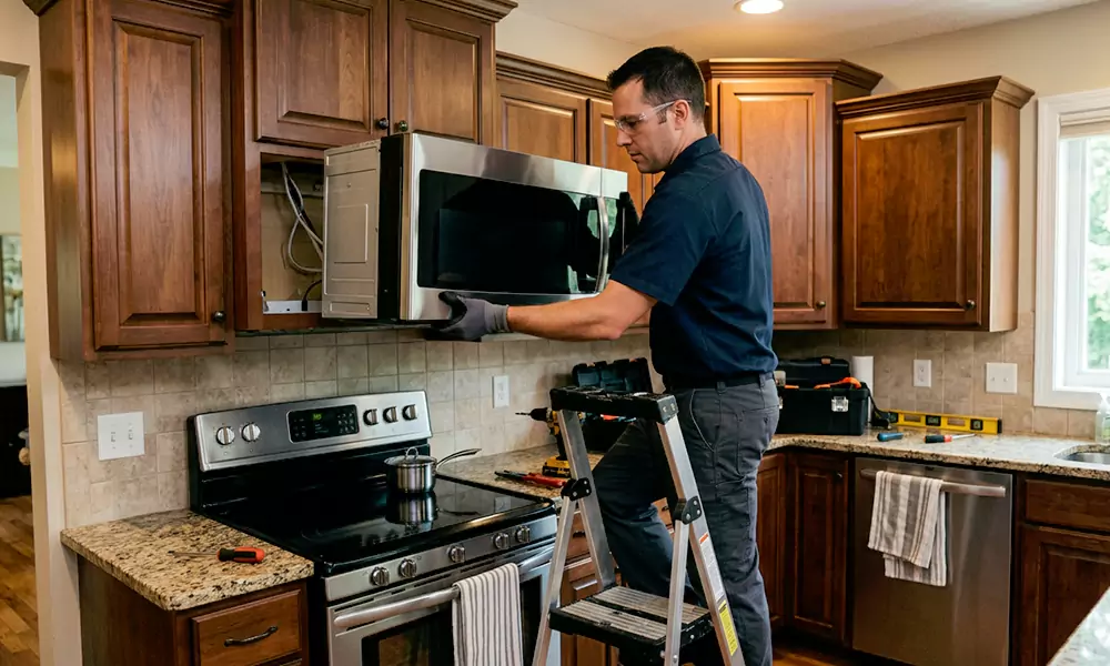 Microwave Installation in High Point, NC