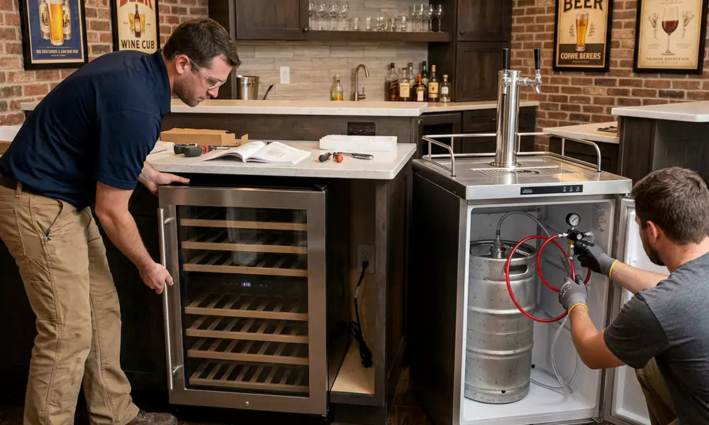 Wine Cooler and Kegerator Installation in High Point, NC