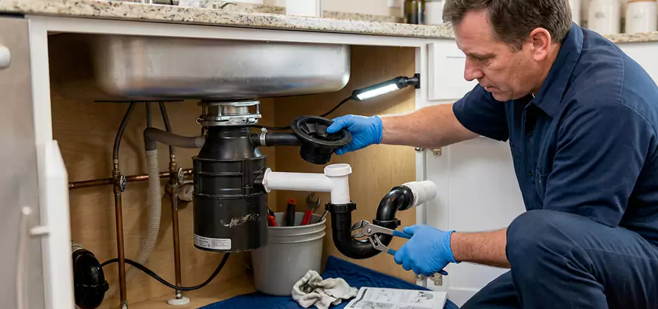 Garbage Disposal Splash Guard and Trap Installation in High Point